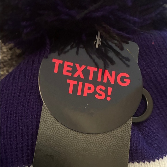 NFL Purple and Gray Women's Beanie and Gloves Set - Picture 4 of 7